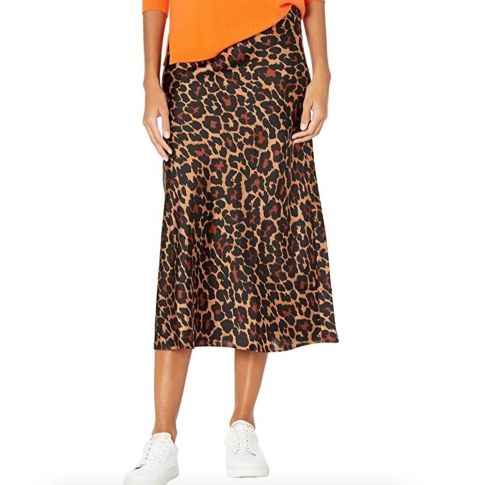 JCREW PULL-ON SLIP SKIRT IN LEOPARD SIZE SMALL
